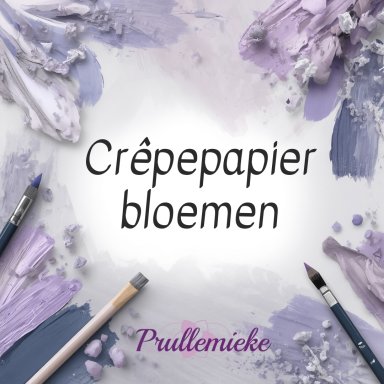 Bloemen uit crêpepapier of chenille