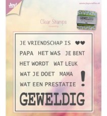 Clear stamps tekst