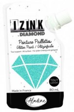 IZINK Diamond glitterverf/pasta - 80 ml, hemelsblauw