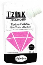 IZINK Diamond glitterverf/pasta - 80 ml, koraal