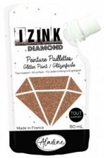 IZINK Diamond glitterverf/pasta - 80 ml, kopergoud
