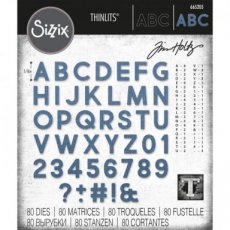 Sizzix • Thinlits die set Alphanumeric bold