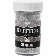Glitter, zilver