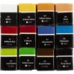 34244 Art aquarelverf :12 kleur/ 1 doos, ½-pan, afm 10x15x20 mm, standaardkleuren