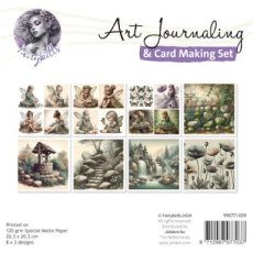 99077/009 Art Journaling & Card Making Set Fairies groen-lila-zalm