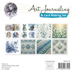 99077/010 Art Journaling & Card Making Set Winter blauw