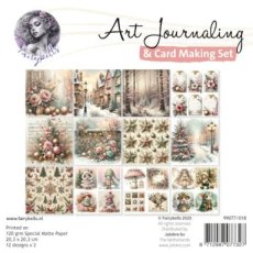 99077/018 Art Journaling & Card Making Set Kerst roze