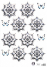 Fairybells combi knipvel voor pop-up en decoupage - blauw A