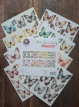 99080/090 Art Journaling & Card Making Backgrounds Set Kleurrijke vlinders