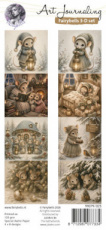8712987077198 Fairybells 3-D setje Kerst beige-groen