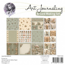 99077/025 Art Journaling & Card Making Set Kerst beige-groen