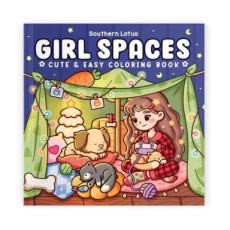 6680 Girl Spaces Coloring Book