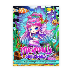 6683 Mermaid Chibi Girls Coloring Book