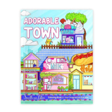 6687 Adorable Town Coloring Book
