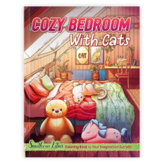 6697 Cozy Bedroom with Cats Coloring Book