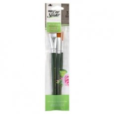 FolkArt • One Stroke Brush Sets Basic Set-Glaze/Flat/Script