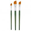 3028-1278 FolkArt • One Stroke Brush Sets Angle Brush Set 3x