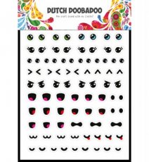 Dutch Sticker Art Kawaii Face