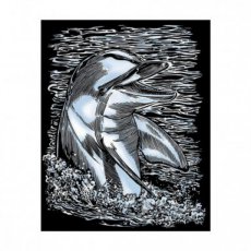 Artfoil silver dolphin