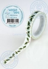 61.7019 Leane Creatief Washi Tape Holly Leaves