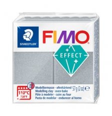 Fimo effect metallic 57g zilver