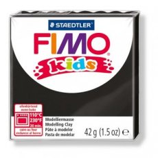 8030-9 Fimo kids boetseerklei 42 g zwart