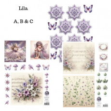 Fairybells combi knipvel voor pop-up en decoupage - geel A,B&C