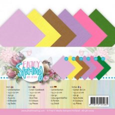 AD-4K-10025 .Linen Cardstock Pack - 4K - Amy Design - Enjoy Spring