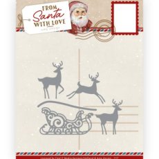 From Santa with love - Reindeer with Sleigh