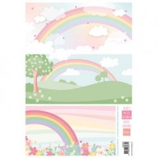 AK0093 Eline's Pastel rainbow backgrounds