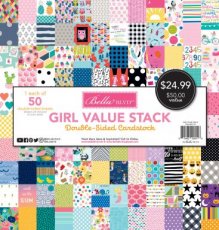 Girll Cardstock Value Stack12x12 inch (50 vellen)