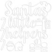 BB2216 Santa Squad Little Helpers 12x12 Inch Cut Outs