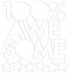 BB2365 Besties 100% Awesome 12x12 Inch Cut Outs