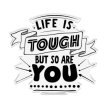 CC-STP-LITO Life is Tough Clear Stamps