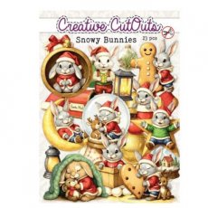 Snowy Bunnies Die-Cuts Creative CutOuts (23pcs)