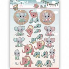 CD11115 Little Elephants Welcome Baby