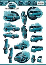 Yvonne Creations - Cars in Blue