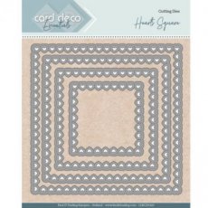 CDECD0100 Card Deco Essentials - Nesting Dies - Bullet Hearts Square