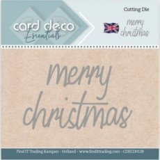 CDECD0128 Card Deco Essentials - Text Dies - Merry Christmas
