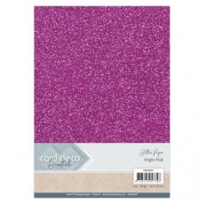 Card Deco Essentials Glitter Paper Bright Pink