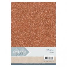 Card Deco Essentials Glitter Paper Copper