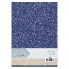 CDEGP013 Card Deco Essentials Glitter Paper Dark Blue