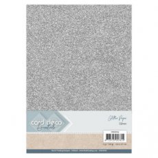 CDEGP014 Card Deco Essentials Glitter Paper Silver