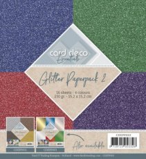 CDEPP002 Glitter Paperpack 2 By Card Deco
