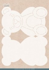Stencil - Card Deco Essentials - Teddy - A4