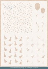 Stencil - Card Deco Essentials - Teddy Party - A5