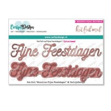 CDHF-0011 Hot Foil Monoline Fijne Feestdagen
