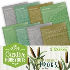 CHSTS010 Creative Hobbydots Stickerset 10 - Amy Design - Friendly Frogs