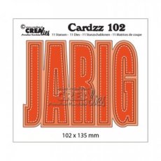 Crealies • Cardzz snijmallen no.102 jarig