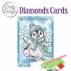 Dotty Designs Diamond Cards - Penguin